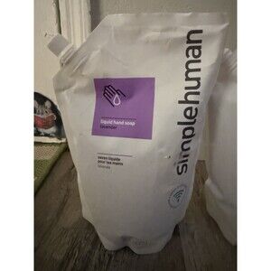 34 Oz LAVENDER  Simplehuman Moisturizing Liquid Hand Soap Refill New Lot Of 2
